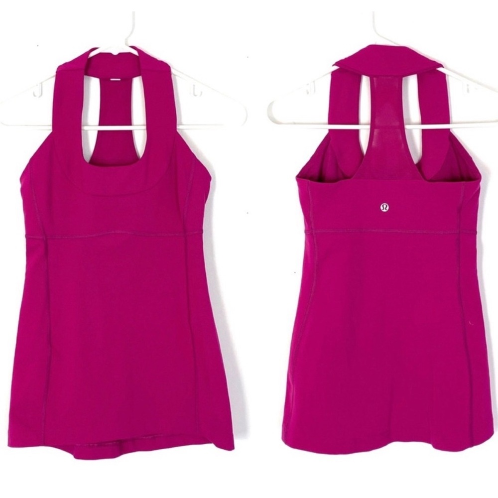 Lululemon Scoop Neck Tank Luon Raspberry Sz 4